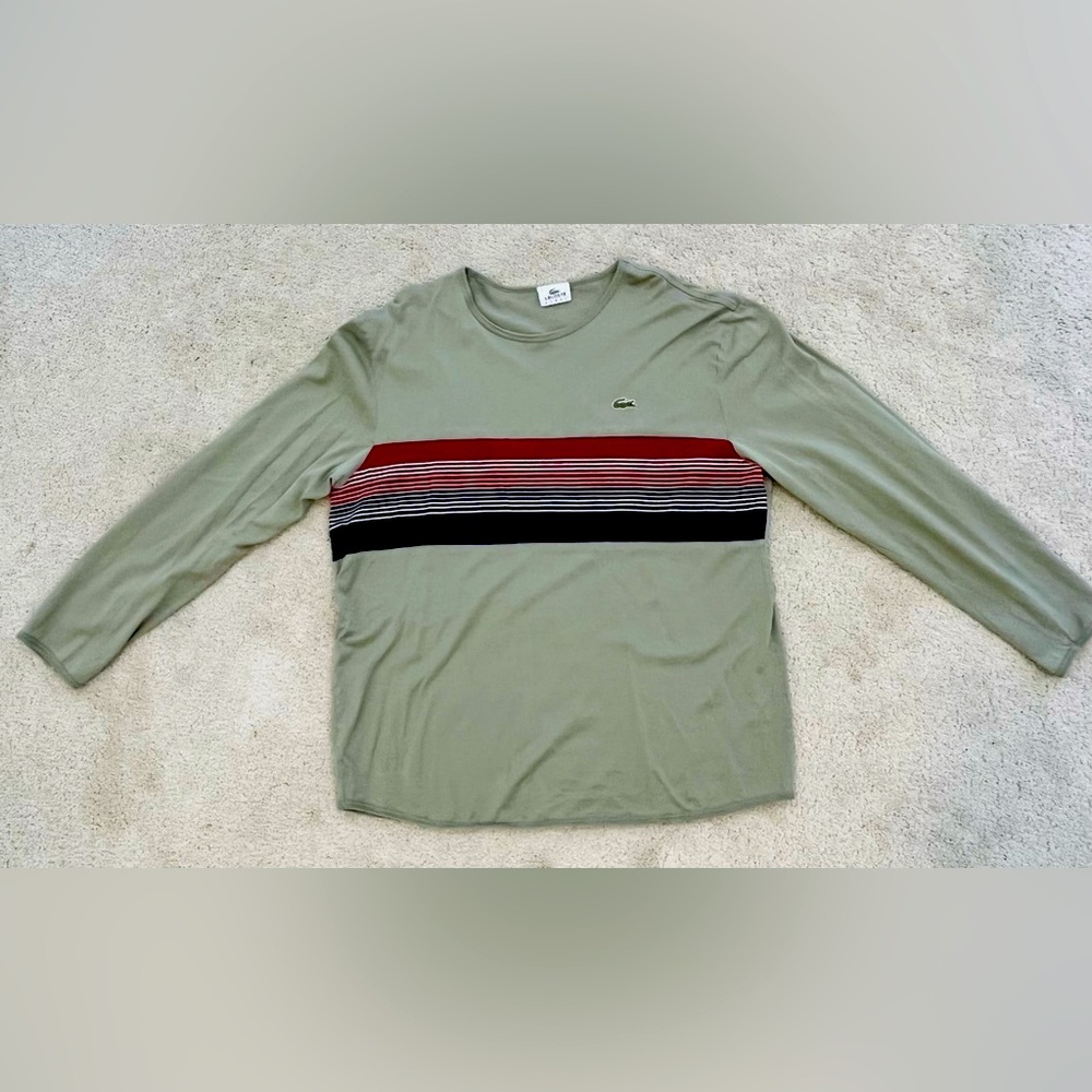 Lacoste Men's Long Sleeve T-Shirt Size 7/Large